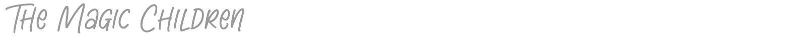 The Magic Children font preview